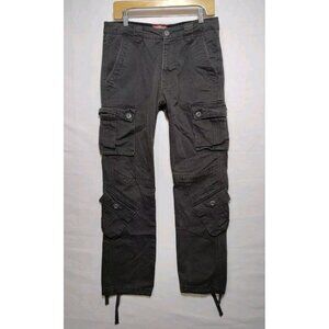 Matchstick Men's Cargo Pants Multiple Pockets Drawstring Size M 32x30 Measured